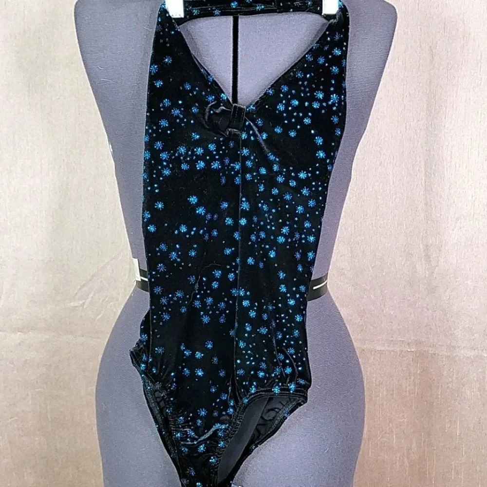MOTIONWEAR Blue and Black Srarburst Girl's Costume